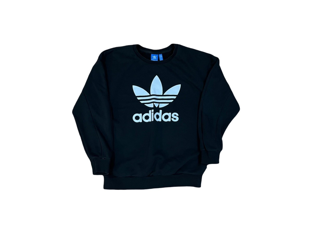 Brand Adidas Adidas Trefoil Sweatshirt Black ADIDAS Womens Graphic