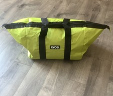Ryobi 18X12X14 Contractors Heavy Duty Canvas Tool Bag Wide Mouth New (C1)