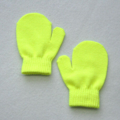1 Paar Winter Einfarbig Strickhandschuhe Warme Handschuhe Voll Finger Kleinki < - Bild 25 von 25