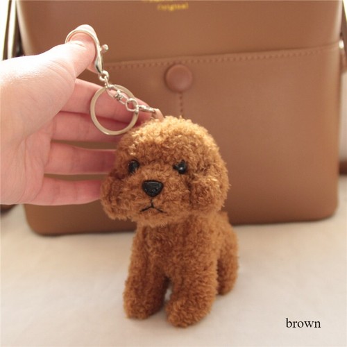 Cute Cartoon Teddy Dog Keyring Puppy Doll Bag Charm Car Key Chain Pendant Soft - Picture 3 of 13