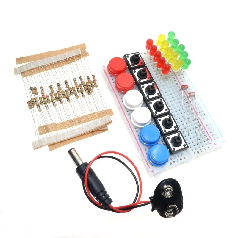 Electronics Starter Kit for Arduino UNO R3 Breadboard LED Jumper Wire Button - Imagen 4 de 4