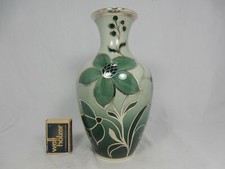 Schöne SPAHR Silber Porzellan Vase silver overlay vase florales Dekor Malerei