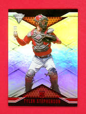 2021 Panini Titanium Tyler Stephenson RC 110/199 Red #2 Cincinnati Reds