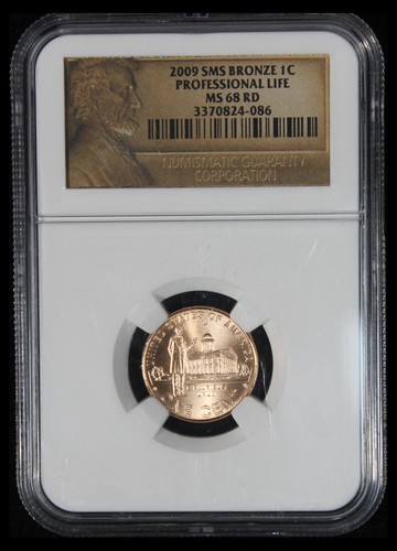 2009 SMS Bronze Lincoln Cent - Professional -NGC MS-68 RD TQ2765/JU