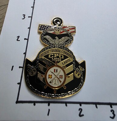 RECRUIT TRAINING COMMAND RTC GREAT LAKES CHIEFS MESS CPOA CHALLENGE COIN