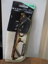 FOSTER GRANT MAGNIVISION 1.50 CLEO TORTOISE ROUND FRAME READING GLASSES NEW