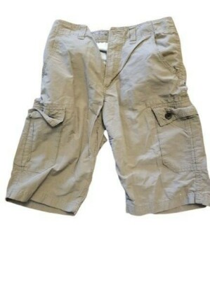 Men's Urban Pipeline Cargo Shorts, Waist 14, Classic Length, Beige
