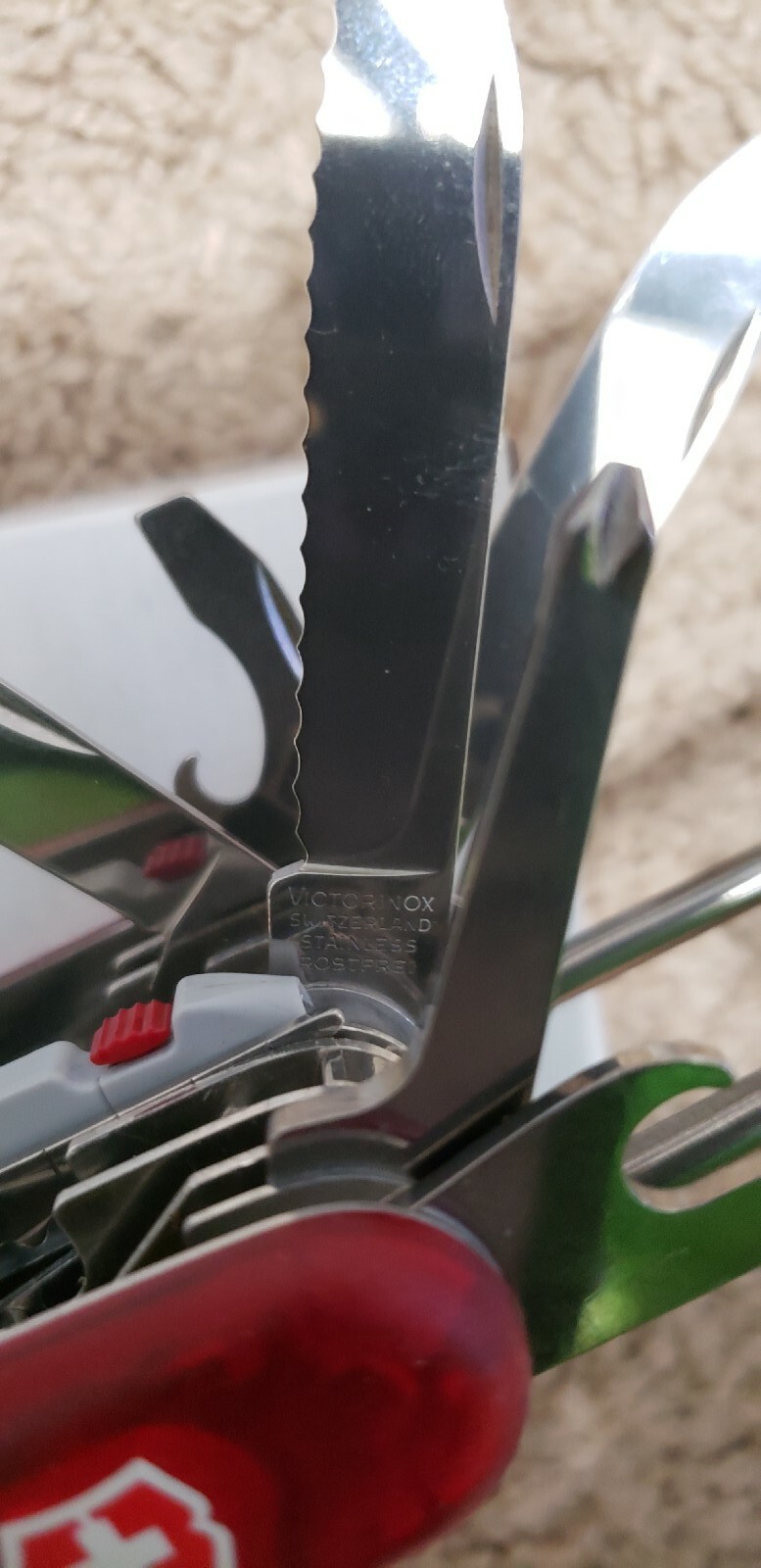 Victorinox SwissChamp XAVT 1.6795.XAVT Ruby & Leather Pouch 4.0521.XAVTX1 ☆New☆ eBay