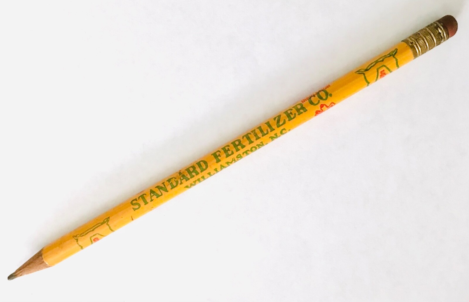 Vtg Standard Fertilizer Gro More Insecticides Williamston NC Advertising Pencil