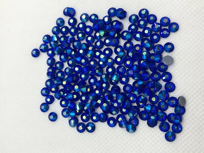 DMC-Hotfix Strasssteine Blau Sapphire AB, Premium-Qualität, Menge+Grösse wählbar