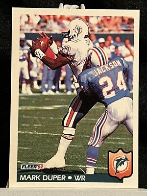 1992 Fleer #226 Mark Duper Miami Dolphins Football NFL Card