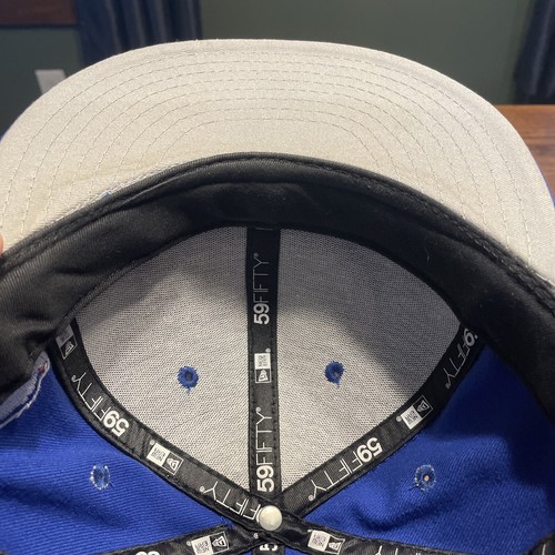 Buffalo Bills New ERA NFL Blue Hat NY State Bison 59Fifty Fitted 7 1/4" GO BILLS - Picture 8 of 12