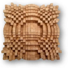 HUGE DIY Acoustic Wood N23 QRD Skyline Sound Diffuser Treatment Panel Studio 34"