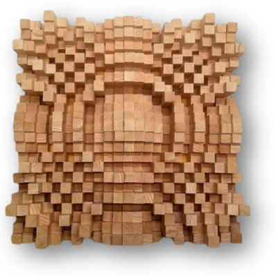 HUGE DIY Acoustic Wood N23 QRD Skyline Sound Diffuser Treatment Panel Studio 34''
