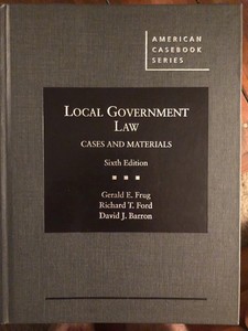 Details About American Casebook Local Government Law Cases And Materials 6th Edition Frug - 