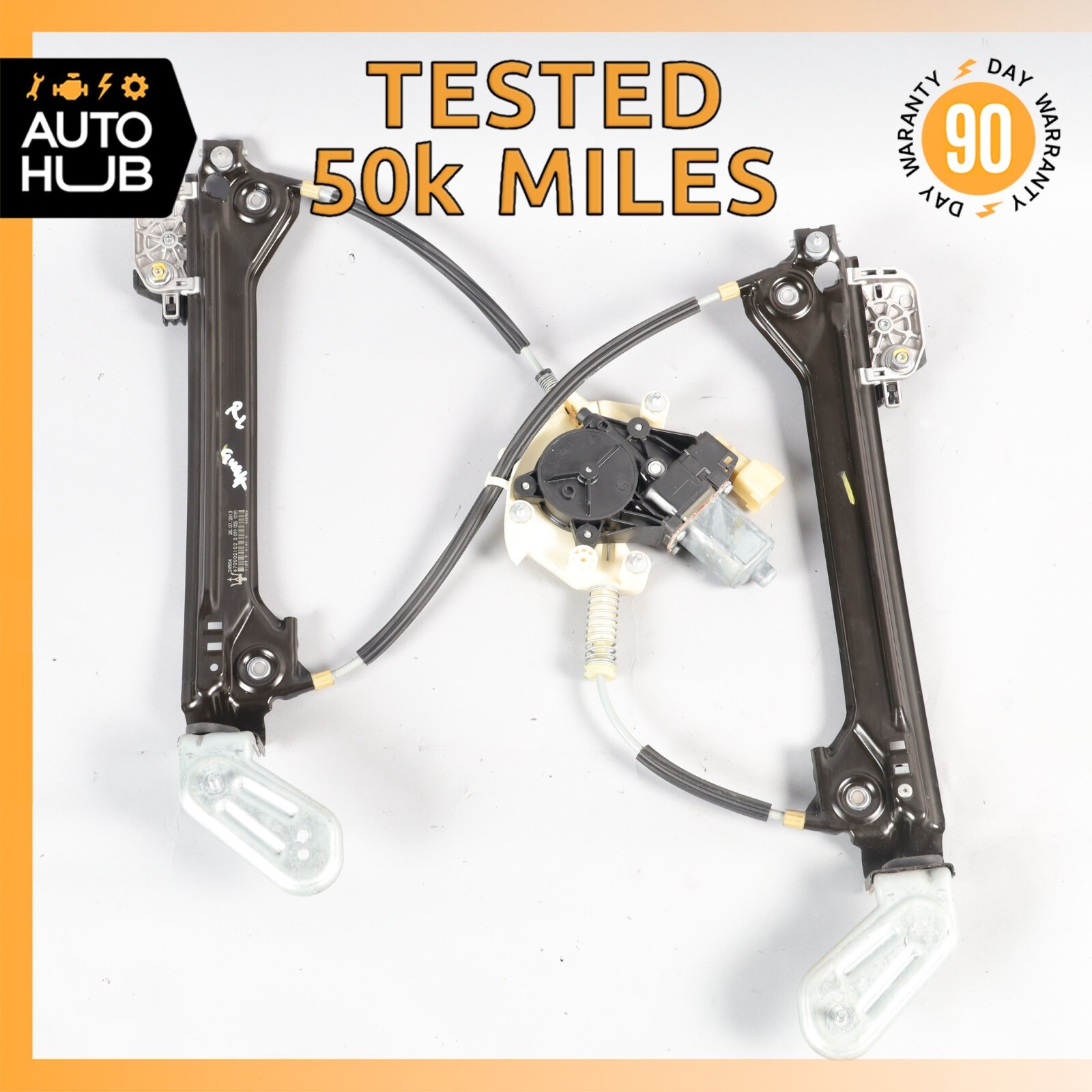 14-22 Maserati Quattroporte M156 Rear Left Side Window Regulator Motor OEM 50k