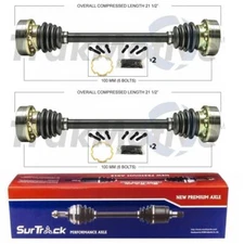 For VW Vanagon RWD 80-82 Pair of Rear CV Axle Shafts SurTrack Set Std.Trans.