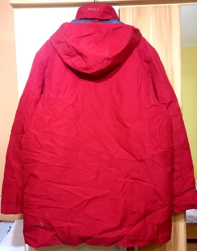 AIGLE GORE-TEX simple 5 pocket parka jacket Size L Red Men - Picture 7 of 10
