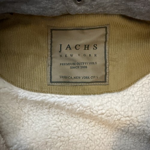 Jachs Men's Sherpa Lined Canvas Shirt Jacket (2XL, Camel) - Picture 9 of 10