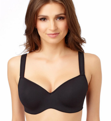 GO2BRAS Smooth Shape Unlined Bra, Black, 36DD
