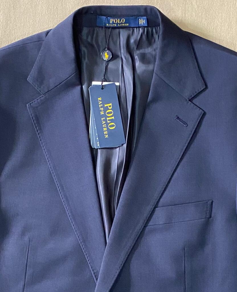 Polo Ralph Lauren Men's POLO Wool Blend Sport Coat 2 Button Blazer Navy,  Size M | eBay