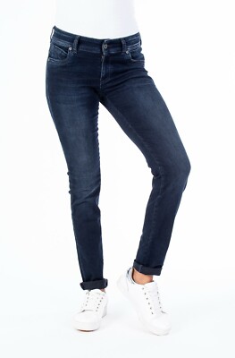 BLUE MONKEY JEANS  LAURA 001- 003 B-WARE VERSCHIEDENE BLAUTÖNE SLIM BASIC JEANS