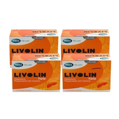 1-4 x Livolin Forte 50'S Liver Cleanse Detox Vitamin Supplement