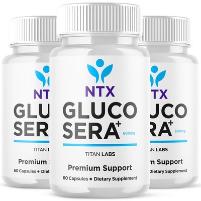 (3 Pack) Gluco Sera+ Advanced Blood Health Support Supplement GlucoSera+ 180Caps
