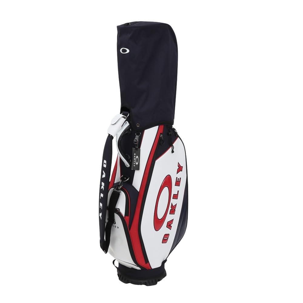 バッグ OAKLEY GOLF BAG 18.0 FOS901967 100 WH Oakley Golf Bag 18.0 White/Red Cart Bag 5-Way Divider Men's Japan