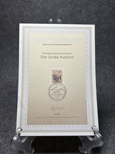 Berlin Ersttagsblatt 1988 Der Gro&szlig;e Kurf&uuml;rst ETB Sondermarke