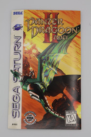 Panzer Dragoon II Zwei Sega Saturn Authentic CIB Game, Manual, Case & Reg. Card