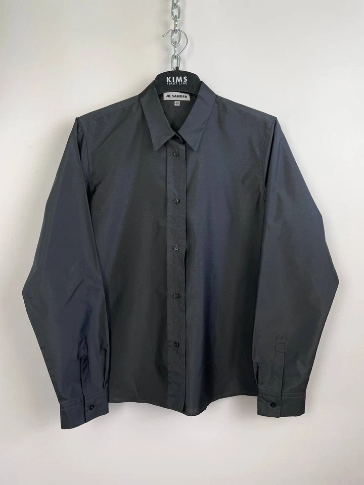 Camisa Jil Sander Años 90 Vintage Mujer Botones Seda Talla 40 S\M Foto 3 de 4
