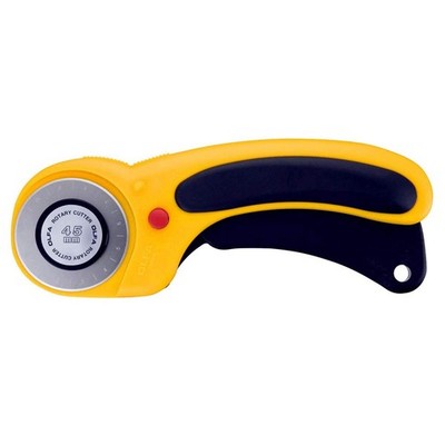 45mm Ergonomic Rotary Cutter w/ Blade Cover & Trigger for Quilting & Sewing