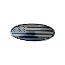 7 Inch American Flag Badge, Front Grill Rear Tailgate Oval Emblem fit for Ford 