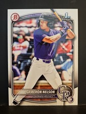 2025 Bowman Draft #130 Cameron Nelson ROCKIES 