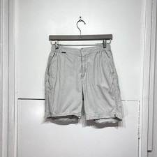 Mr Marvis Seersucker Shorts The Runabouts Grey Stripe Elastic Waist Size Medium