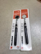 Lot of 2 - Ullman Devices HTE-2T 1-1/4" Inspection Mirror W/Grip