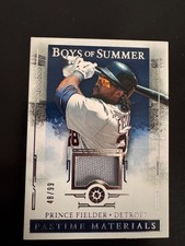 2025 Panini Boys of Summer - Pastime Materials Prince Fielder #PM-PF /99 (MEM)