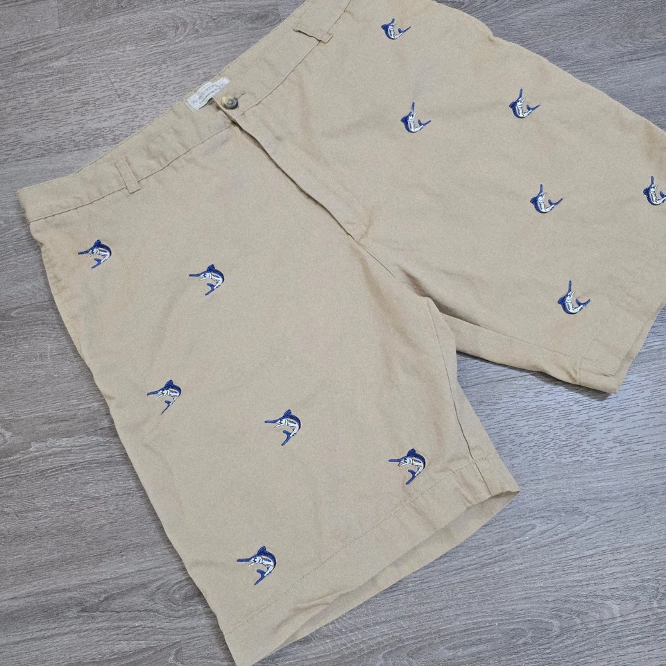 Island Republic Polo Clon Clásico Algodón Chino Pantalones Cortos Marlín Bordado Hombres 42 Foto 3 de 4