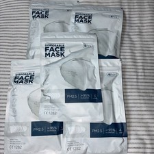 KN95 Face Mask 95 Filter Disposable 4-Ply Protective Cover 5 Packs Per Lot