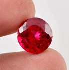 14.5 Ct Natural Blood Red Burma Ruby Round Cut Certified loose Gemstone