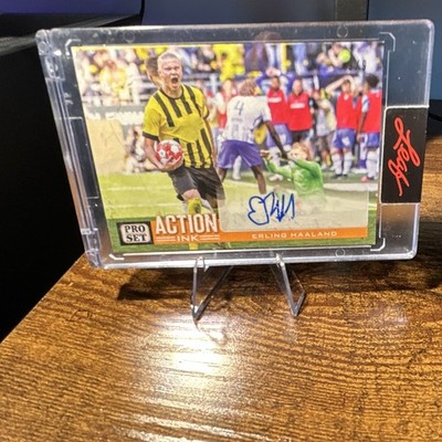 2022 Action Ink Leaf Pro Set 9/9 Erling Haaland Auto Number Match