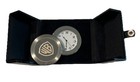 Warner Brothers Mini Clock  Silver w/Cover Analog Rare Find High Quality w/Box