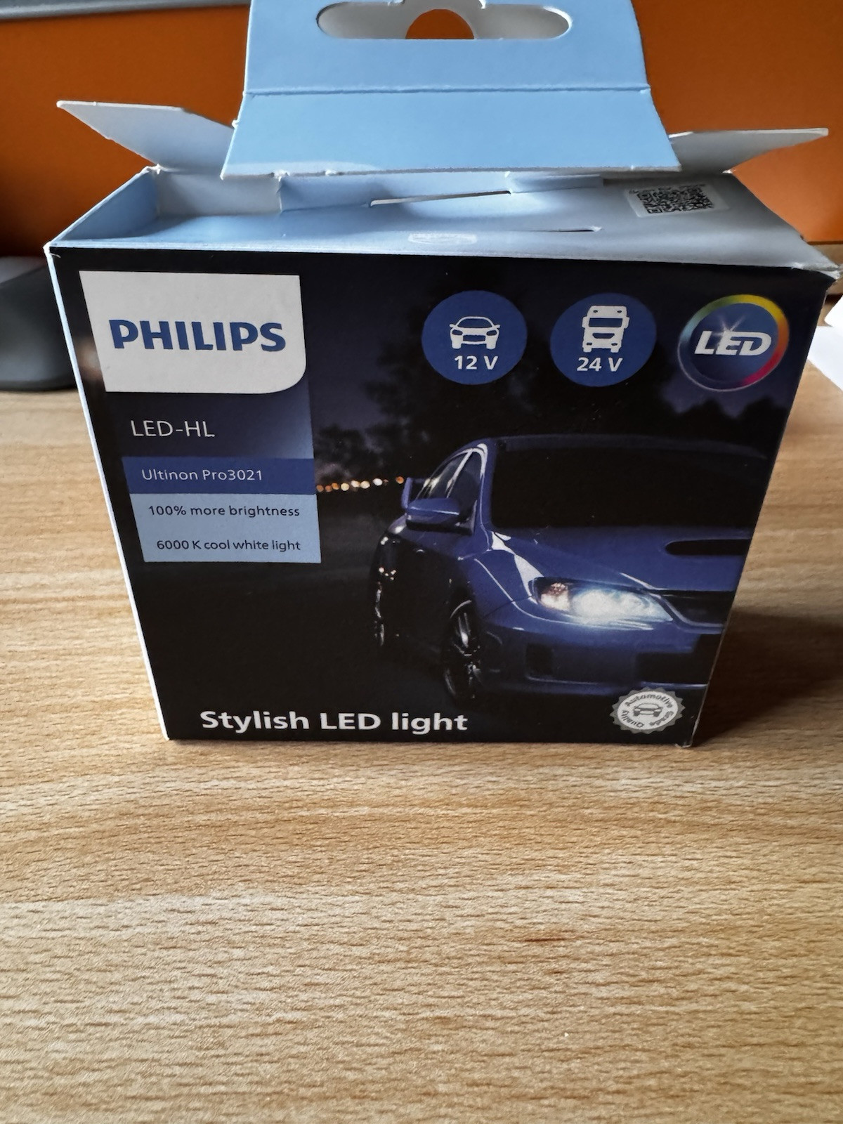 Lampadina Fari Auto  H7 LED Philips Ultinon Pro3021 6000K Luce Bianca Fredda
