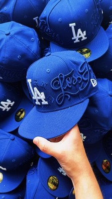 LA Dodgers born x raised mister cartoon fitted hat size 7, 7 1/8