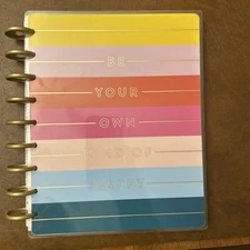 Undated Bright Fun  Planner - Vertical Layout Classic Happy Planner- Unused
