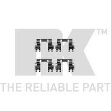 NK Zubehörsatz Scheibenbremsbelag Bremsklötze für Honda CRX II ED EE 1.6i 16V