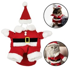 Warm Cat Clothes Funny Cosplay Kitten Christmas Costumes For Small Dogs Cats San