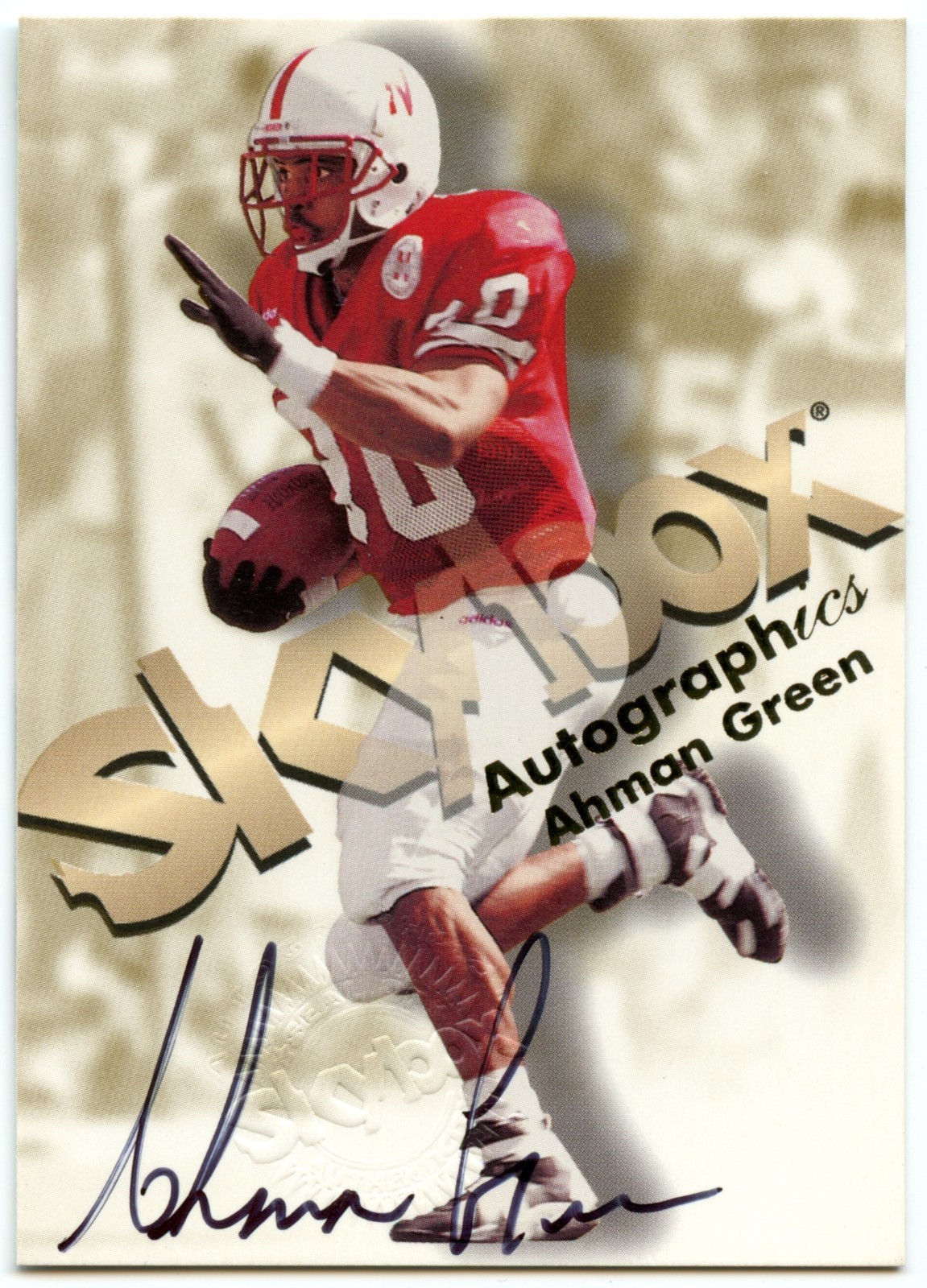 Ahman Green Skybox Premium Autographics # Autographics
