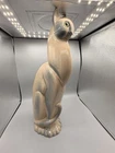 RARE Floor Size MCM Royal Haeger Ceramic Winking Cat R-142 Glass Eyes USA 20.5”